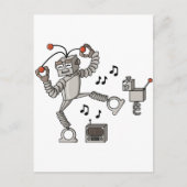 Dansrobot Briefkaart (Voorkant)