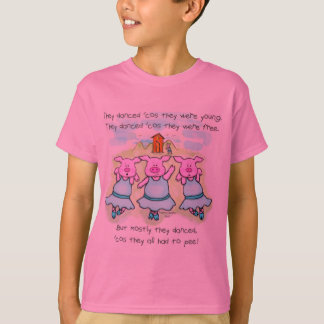 Dansroze varkensgedicht T-Shirt
