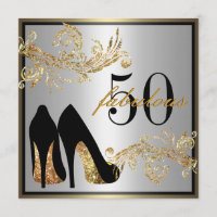 Dansschoenen - Fantastische uitnodiging voor 50e v
