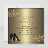 Dansschoenen - Fantastische uitnodiging voor 60e v (Achterkant)