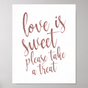 Dansschoenen Roos Gold Glitter 8x10 bruiloft Poster