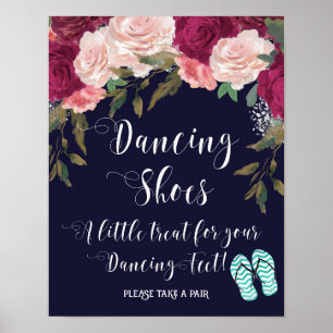 dansschoenen tekenen een kleine traktatie voor je  poster