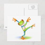 Dansstructuur Kikker Briefkaart (Voorkant / Achterkant)