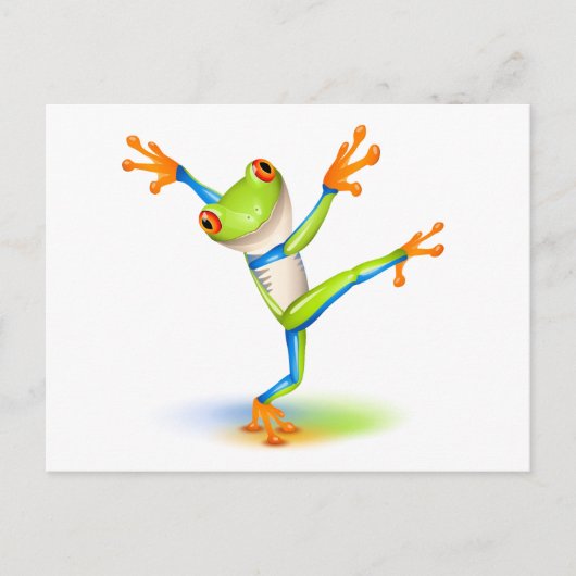 Dansstructuur Kikker Briefkaart (Voorkant)