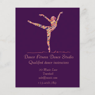 Dansstudio danslessons bedrijf flyer