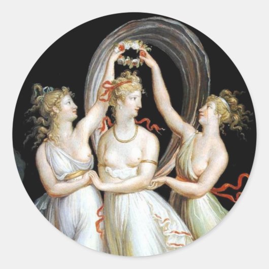 Dansvrouwen Sticker (Voorkant)