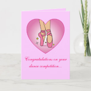 Danswedstrijd Gefeliciteerd Kaart
