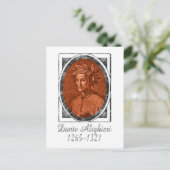 Dante Alighieri Briefkaart (Staand voorkant)