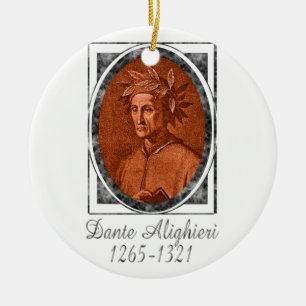 Dante Alighieri Keramisch Ornament