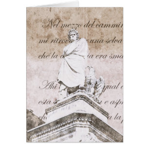 Dante Alighieri met verzen van Inferno, Divine C