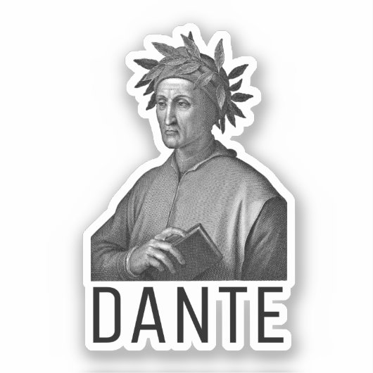 Dante Alighieri Sticker (Voorkant)