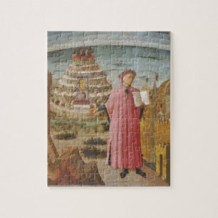 Dante & de Goddelijke Komedie vintage kunst access Legpuzzel