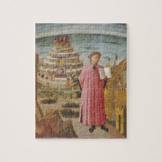 Dante & de Goddelijke Komedie vintage kunst access Legpuzzel (Verticaal)