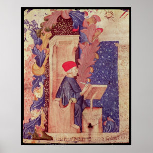 Dante die 'The Divine Comedy' schrijft Poster