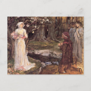 Dante en Beatrice beeldende kunst Briefkaart