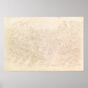 Dante en Beatrice, van Dante's 'Divine' Poster