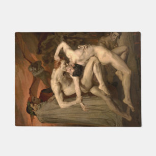 Dante en Vergilius in de hel (door Bouguereau) Deurmat