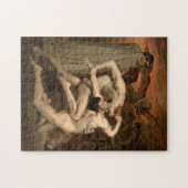 Dante en Virgil door William-Adolphe Bouguereau Legpuzzel (Horizontaal)