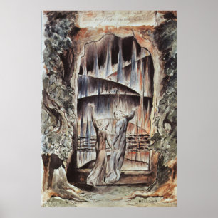 Dante en Virgil Entrance to Hell Poster