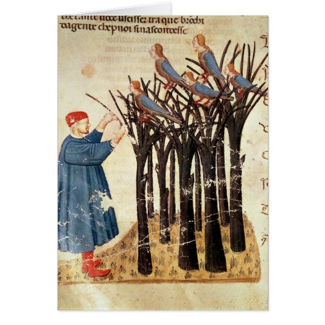 Dante et les âmes transformées en oiseaux (Devant)