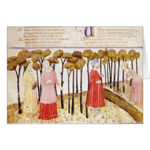 Dante et Virgil au sommet du purgatoire
