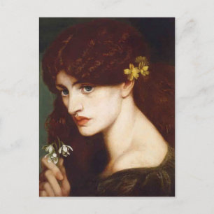 Dante Gabriel Rossetti-Blanzifiore (Snowdrops) Briefkaart