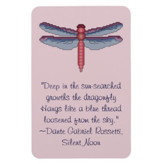 Dante Gabriel Rossetti Dragonfly Quote Magnet Magneet