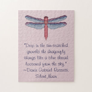 Dante Gabriel Rossetti Dragonfly Quote Puzzle Legpuzzel