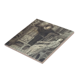 Dante Gabriel Rossetti: Hamlet en Ophelia Tegeltje
