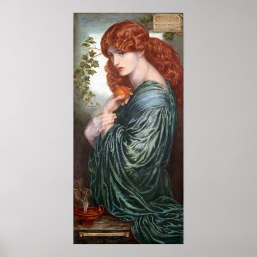 Dante Gabriel Rossetti Proserpine Poster (Voorkant)