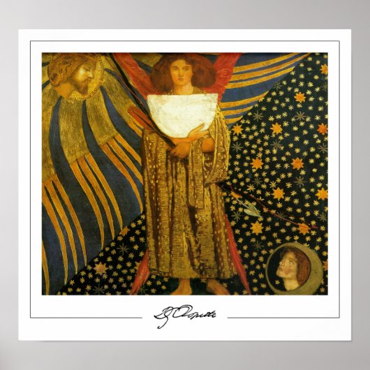 Dante Gabriel Rossetti Zedign Art Poster #125 (Voorkant)