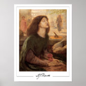 Dante Gabriel Rossetti Zedign Art Poster #42 (Voorkant)