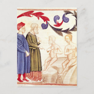 Dante, Virgil en de Plague-stricken Briefkaart