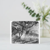 Dante's dood in het Sky briefkaart (Staand voorkant)