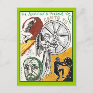 Dante's Inferno, Canto VII Postcard Briefkaart