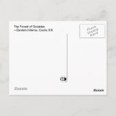 Dante's Inferno, Canto XIII Briefkaart (Achterkant)