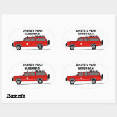 Dante's Peak Suburban Oval Sticker (Vel)