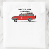 Dante's Peak Suburban Oval Sticker (Tas)
