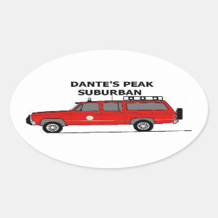 Dante's piek-ovaal-ovalticker ovale sticker