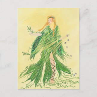 Danu - Déesse du Printemps Briefkaart