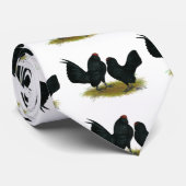 D'Anvers Black Bantams Stropdas (Opgerold)