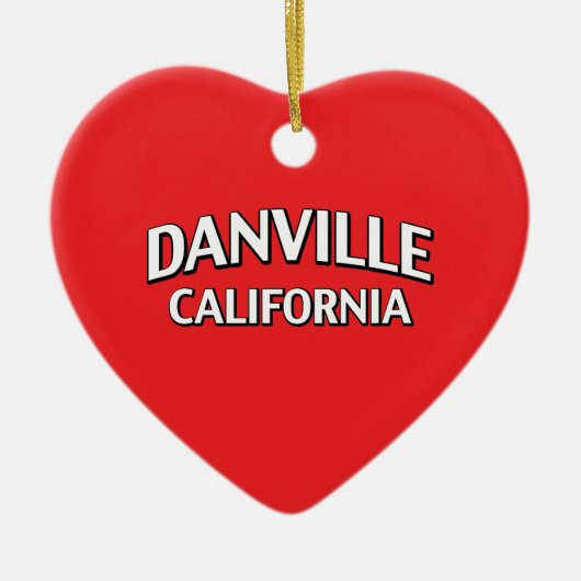 Danville California Keramisch Ornament (Voorkant)