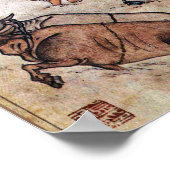 Danwon Nongali Koreaans rijstveld ploegen Poster (Hoek)