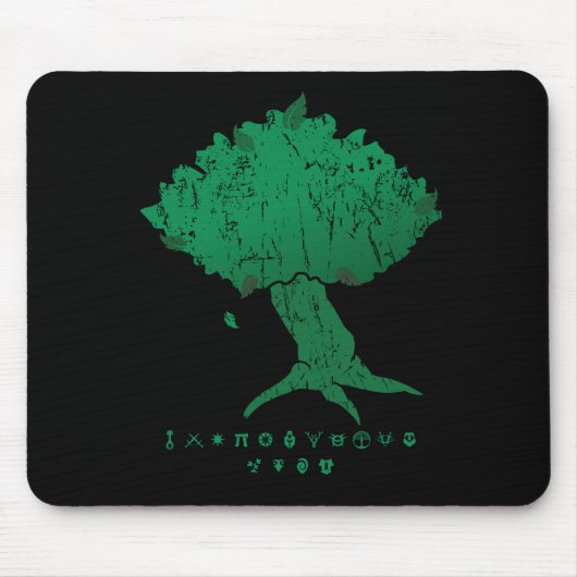 DAoC Hibernia en Class Emblems Mousepad Muismat (Voorkant)