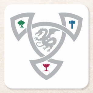 DAoC Square Onderzetter met Knot