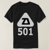 Daoust 501 Retro Ice Hockey Logo T-shirt (Design voorkant)