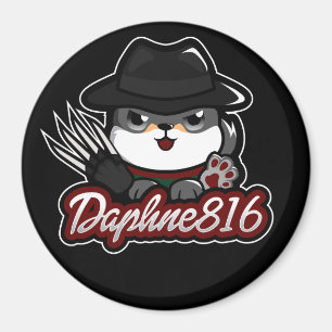 Daphne 816 Halloween magneet - Zwart