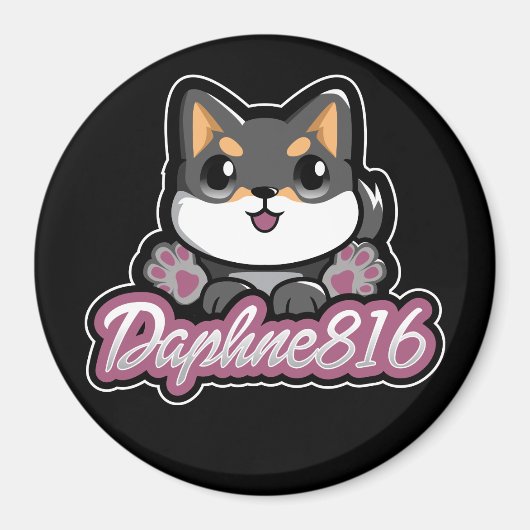 Daphné 816 Magnet - Noir (Devant)