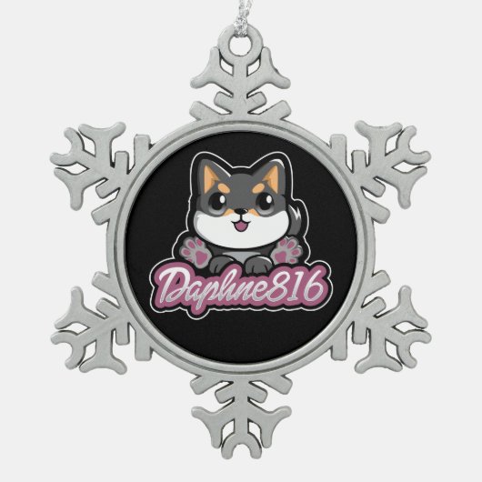 Daphne 816 Snowflake Ornament (Voorkant)