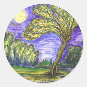 "Daphne getransformeerd" Ronde Sticker